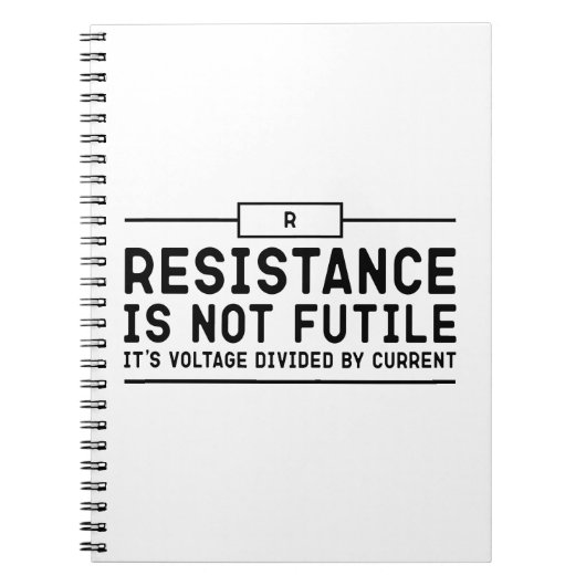 Carnet La résistance n'est pas futile, sa tension divisée (Devant)