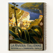 Carnet La Riviera Italienne, affiche de voyage vintage (Dos)