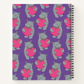 Carnet La Saint Valentin de Hippo Kid's mignonne (Dos)
