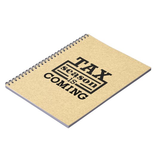 Carnet La saison fiscale arrive (Côté gauche)