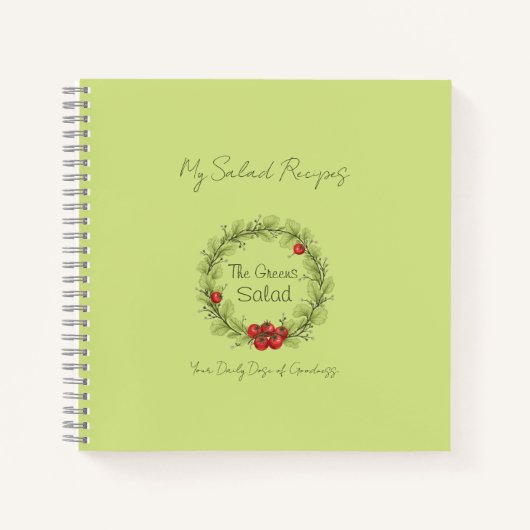 Carnet La salade des Verts (Devant)