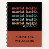 Carnet La santé mentale est importante Sensibilisation ré (Devant)