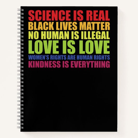 Carnet La science est une vraie vie noire matière LGBT Pr (Devant)