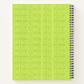 Carnet La science est vraiment moderne cadre typographie (Dos)
