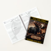 Carnet La sculpture artistique d'un orignal majestueux en (Intérieur)