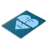 Carnet La Sensibilisation Est Bonne, L'Acceptation Est Le (Côté gauche)