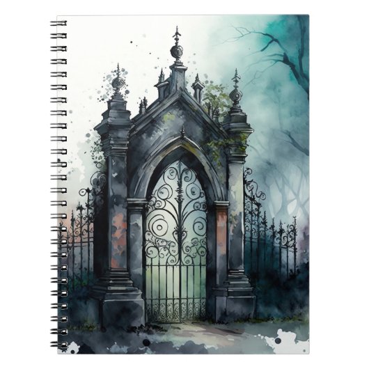 Carnet La série de portes du cimetière gothique Design 11 (Devant)