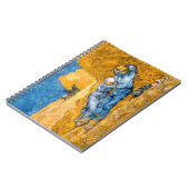 Carnet La Siesta (1890) paysage art Van Gogh spiral (Côté gauche)