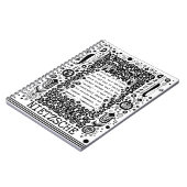 Carnet La solitude est une citation de vertu de Nietzsche (Côté gauche)