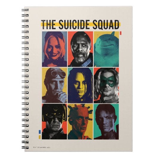 Carnet La Suicide Squad | Rétro Grid With Harley Quinn (Devant)