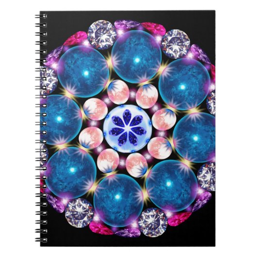 Carnet La terre de cristal de mandala (Devant)