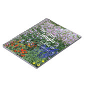 Carnet La Terre rit en fleurs Citation florale (Côté gauche)