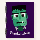 Carnet La tête du monstre Frankenstein (Devant)