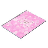 Carnet La texture abstraite du valentine de rose de (Côté gauche)