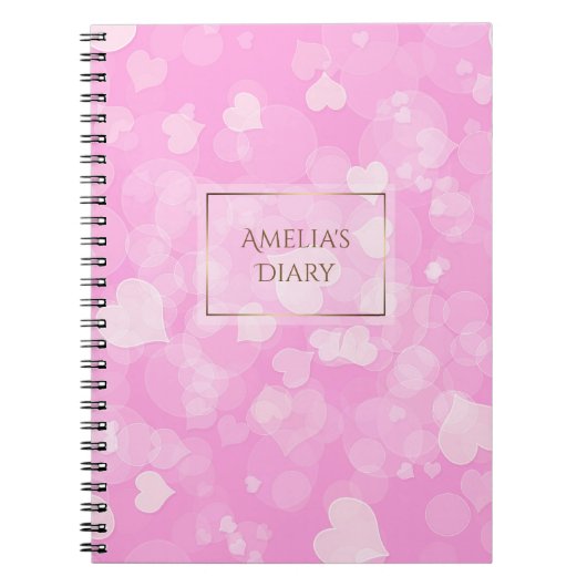 Carnet La texture abstraite du valentine de rose de (Devant)