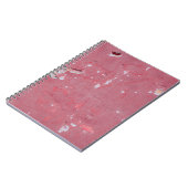 Carnet La texture de l'ancien mur avec des rayures, des f (Côté gauche)