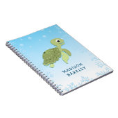 Carnet La tortue de mer L'animal marin mignon (Côté Droit)