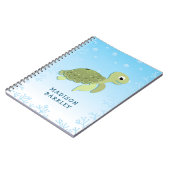Carnet La tortue de mer L'animal marin mignon (Côté gauche)