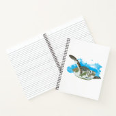 Carnet La tortue de mer nager dans la conception de l'aqu (Intérieur)