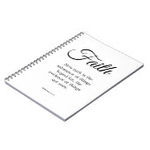 Carnet La typographie Black & White Faith est la substanc (Côté gauche)