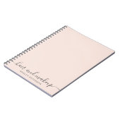 Carnet la typographie élégante à la mode rougissent (Côté gauche)