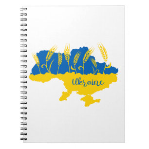 Carnet La typographie ukrainienne et l'oreille au blé sur