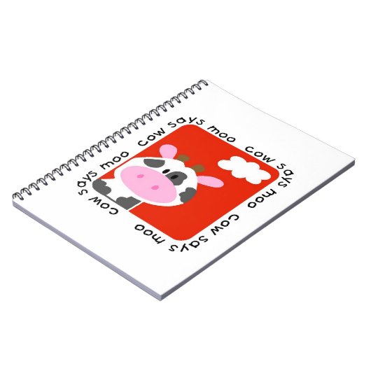 Carnet La vache dit Moo (Côté gauche)