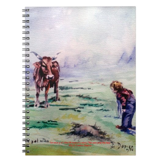 Carnet La vache et le garçon (Devant)
