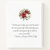 Carnet La verdure de Noël |avec devis | Wedding planner (Dos)