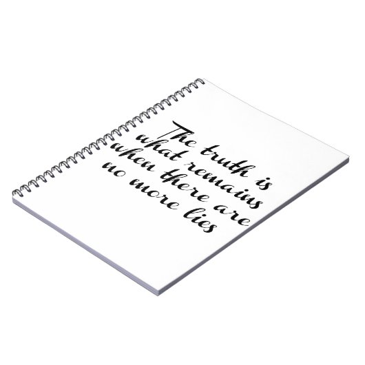 Carnet La vérité reste (Côté gauche)