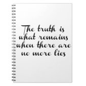 Carnet La vérité reste (Devant)