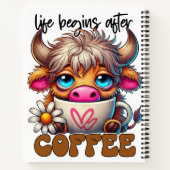 Carnet La vie commence après le café (Dos)