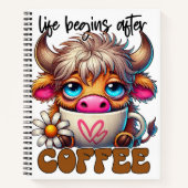 Carnet La vie commence après le café (Devant)