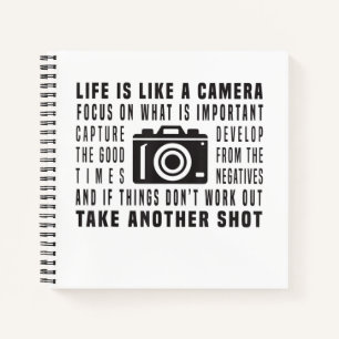 Carnet La Vie Du Photographe Est Comme Une Caméra Photog