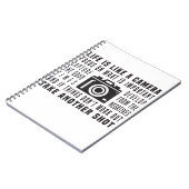Carnet La Vie Du Photographe Est Comme Une Caméra Photogr (Côté gauche)