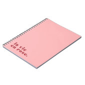 Carnet La vie en rose (Côté gauche)