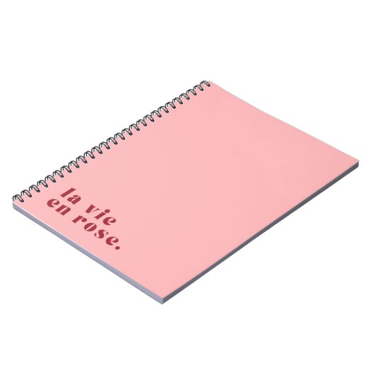 Carnet La vie en rose (Côté gauche)