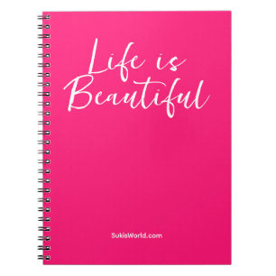 Carnet La Vie Est Belle   Nom commercial rose Marque du b