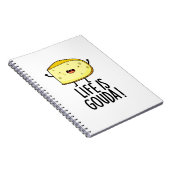 Carnet La vie est Gouda Drôle Citation Fromage Positive (Côté Droit)