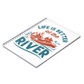 Carnet La vie est meilleure à la rivière White Water Raft (Côté gauche)