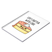 Carnet La vie est meilleure avec du gâteau Blague de gâte (Côté gauche)