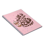 Carnet La Vie Est Meilleure Avec Le Café Glacé (Côté Droit)