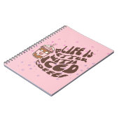 Carnet La Vie Est Meilleure Avec Le Café Glacé (Côté gauche)