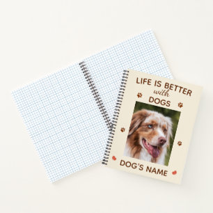 Carnet La vie est meilleure avec les chiens - mignon anim