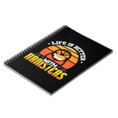 Carnet La vie est meilleure avec les hamsters (Côté gauche)