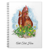 Carnet La vie est meilleure avec les poulets (Devant)