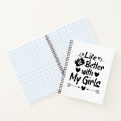 Carnet La vie est meilleure avec mes filles (Intérieur)