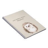 Carnet La vie est meilleure avec un hérisson (Côté Droit)