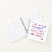 Carnet La vie est plus compliquée croissance personnelle  (Intérieur)