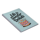 Carnet La vie est plus douce avec des donuts (Côté Droit)
